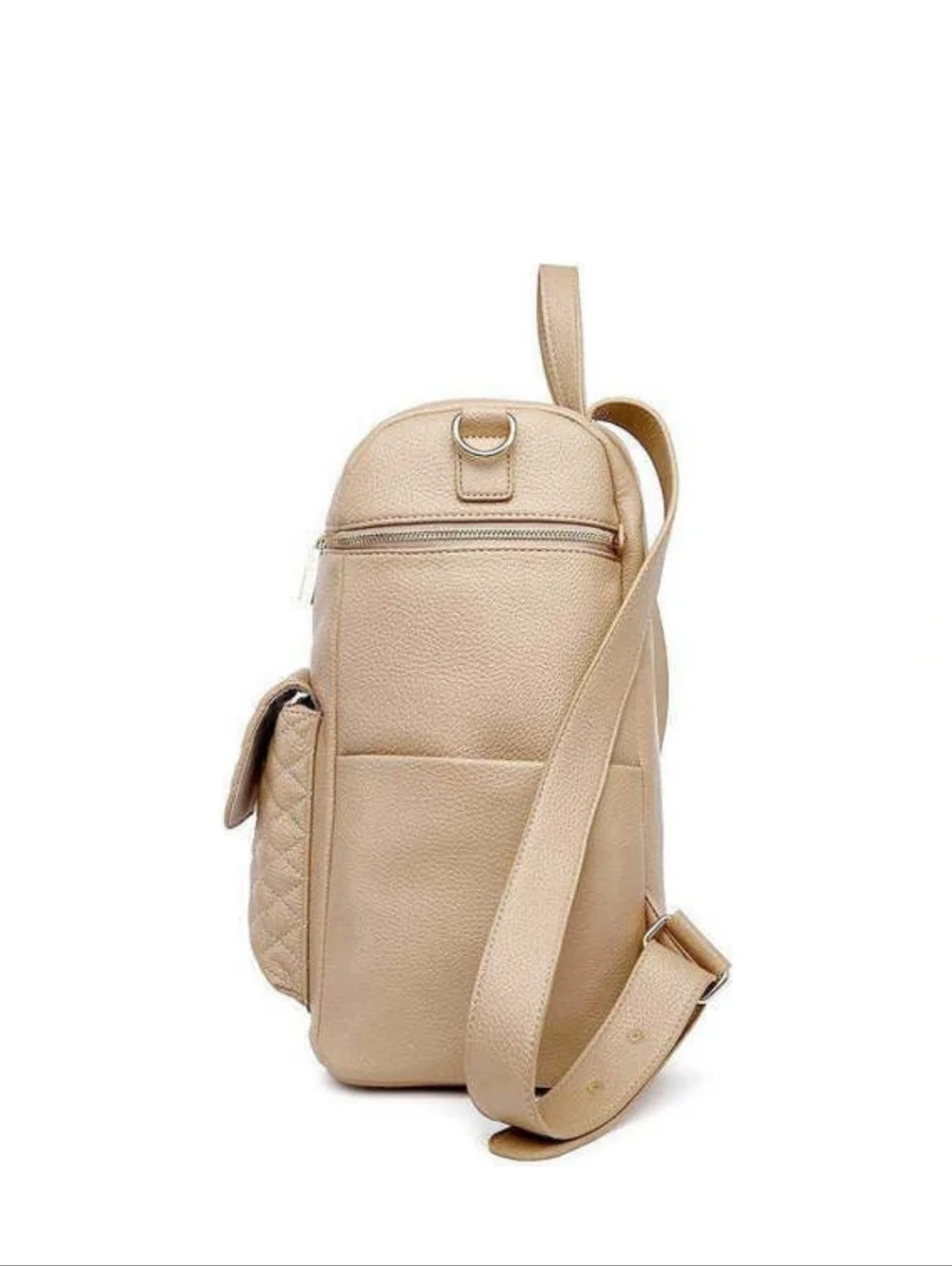 Luli Bebe Petit Monaco Quilted Diaper Bag In Latte. New Without Tags